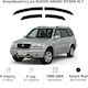 Heko Set of Windbreakers Front and Rear Car Dark Fime for Suzuki Grand Vitara XL7 5D 4pcs