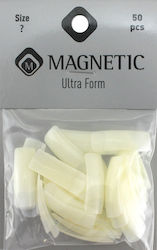 Magnetic Nail Design Ultra Form Tips Νυχιών σε Μπεζ Χρώμα 50τμχ 150039