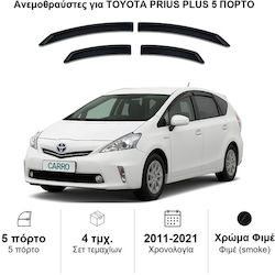 Heko Set Car Windbreakers Front and Back Dark Fime for Toyota Prius+ 4 Pieces Heko Set Car Windbreakers Front and Back Dark Fime for Toyota Prius+ 4 Pieces