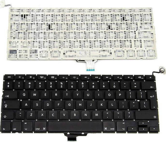 Лаптоп Клавиатура за Macbook Pro (A1278) без Рамка и Подредба Гръцки Език (GR) в Черен Цвят K250