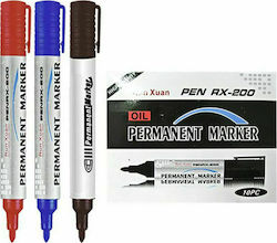 Justnote 80528 Dauerhafter Marker Schwarz (Verschiedene Farben)