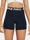 Nike Pro 365 Women's Training Legging Shorts High Waisted Dri-Fit Navy Blue