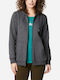 Women's Sweatshirt Jacket Hooded Gray