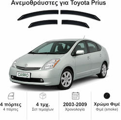 Heko Σετ Ανεμοθραύστες Μπροστινοί και Πίσω Σκούρο Φιμέ για Toyota Prius 4τμχ 29662 Heko Σετ Ανεμοθραύστες Μπροστινοί και Πίσω Σκούρο Φιμέ για Toyota Prius 4τμχ 29662
