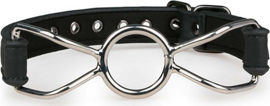 Easytoys Metal O-Ring Mouth Gag Φίμωτρο σε Μαύρο Χρώμα