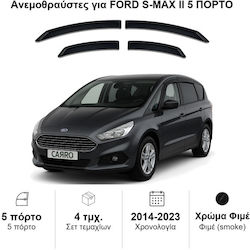 Heko Σετ Ανεμοθραύστες Μπροστινοί και Πίσω Σκούρο Φιμέ για Ford S-Max 4τμχ 15318 Heko Σετ Ανεμοθραύστες Μπροστινοί και Πίσω Σκούρο Φιμέ για Ford S-Max 4τμχ 15318