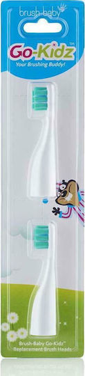 Brush Baby Ανταλλακτικά Ηλεκτρικής Οδοντόβουρτσας GoKidz 2τμχ για 3+ Χρονών