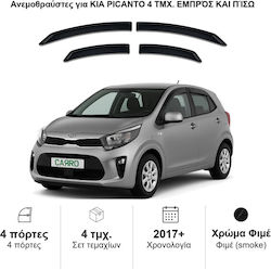 Heko Σετ Ανεμοθραύστες Μπροστινοί και Πίσω Σκούρο Φιμέ για Kia Picanto III 5D 2017 4τμχ 20177 Heko Σετ Ανεμοθραύστες Μπροστινοί και Πίσω Σκούρο Φιμέ για Kia Picanto III 5D 2017 4τμχ 20177