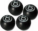 Simoni Racing Billiard Balls No8 Car Tire Valve Caps Billiard Balls Black 4pcs