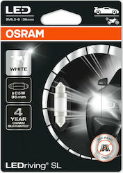 Osram Lamps Car & Motorcycle Ledriving SL C5W LED 6000K Cold White 12V 0.6W 1pcs