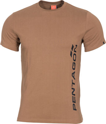 Pentagon Ageron "Vertical" Tricou Coyote în culoarea Maro K09012-PV-03