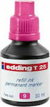 Edding T25 Replacement Ink for Marker in Pink color Ink for Permanent Marker Pink 30ml 30ml