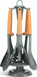 Edenberg Plastic Cooking Utensil Set with Base Gray 7pcs