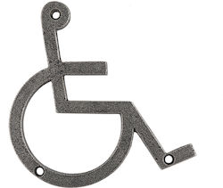 Roline 459 Silver WC Disabled Sign