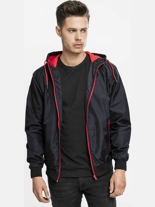 Urban Classics TB147 Jacket Windproof Black / Red