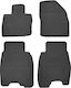 Frogum Set of Front and Rear Mats Tray Type 4pcs from Rubber for Honda Civic 2006-2012 Black