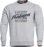 Pentagon Hawk "Para Bellum" Sweater Sweatshirt Melange in Gray Farbe K09019-PB-16