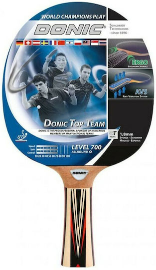 Donic Top Team 700 Ρακέτα Ping Pong για Προχωρημένους Παίκτες