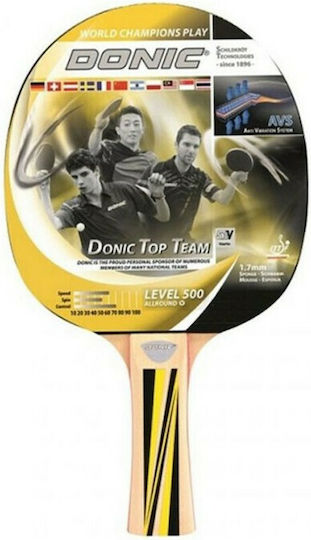 Donic Top Team 500 Ρακέτα Ping Pong για Παίκτες Μεσαίου Επιπέδου