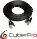 CyberPro Καλώδιο Σύνδεσης Συστημάτων CCTV BNC+DC 30m Μαύρο 30m CP-B300