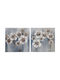 Etiquette Flowers Κάδρο σε Καμβά 60x60cm