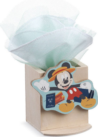 Taufgeschenk mit Stifthalter Mickey Travel με Clip aus Holz 48cm