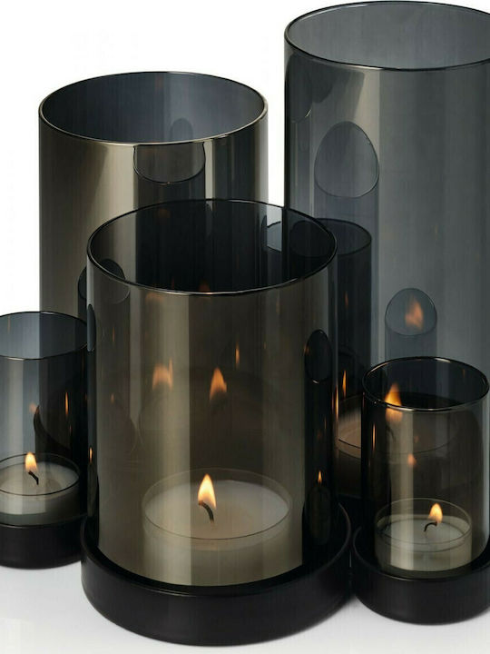Philippi Lichtermeer Candle Holder suitable for Tealights Metal 6 Seats Black 25x25x20cm 1pcs