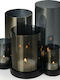 Philippi Lichtermeer Candle Holder suitable for Tealights Metal 6 Seats Black 25x25x20cm 1pcs