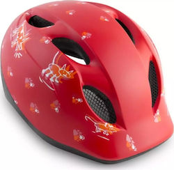 MET Buddy Kids' Helmet for City Bike Red Animals