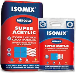 Mercola Super Acrylic Κόλλα Πλακιδίων Τσιμεντοειδής Λευκή 5kg