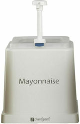 Plast Port Plastic Sauce Dispenser 2lt 14cm for Mayonnaise