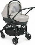 Cam Combi Tris 3 in 1 Adjustable 3 in 1 Baby Stroller Suitable for Newborn Beige-Black 10.7kg