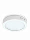Fos me Στρογγυλό Εξωτερικό LED Panel 24W με Φυσικό Λευκό Φως 4000K 30εκ.