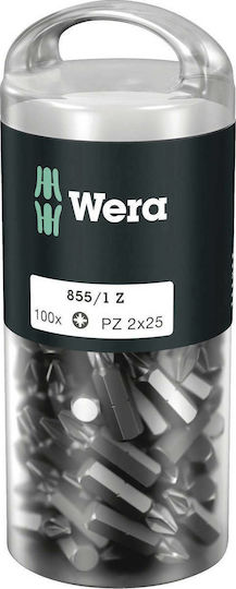 Wera Bits 855/1 Z Set 100 Screwdriver Bits Star/Torx