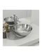 vidaXL Επικαθήμενος Νιπτήρας Κεραμικός 28x28x10cm Ασημί