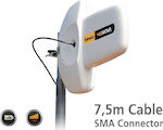 Televes 4GNOVA Intern/Extern Wi-Fi-Antenne 4G Rundstrahlantenne 7.5dBi mit SMA-Anschluss