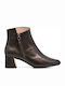 Hispanitas Leather Women's Ankle Boots Brown