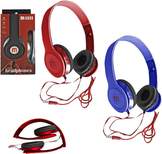 108180 Wired On Ear Headphones Blue