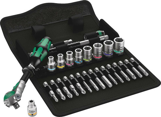 Wera 8100 SA 9 Speed Ratchet Set Set Ratchet 1\4" 28pcs 05004019001