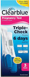Clearblue Triple-Check & Date 3buc Digital Test de sarcină Test timpuriu și data