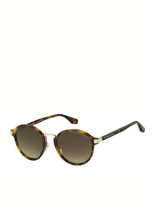 Marc Jacobs Men's Sunglasses with Brown Tartaruga Plastic Frame and Brown Lens MARC 533/S 2IK/HA