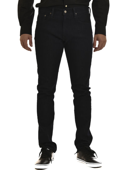 Ralph Lauren Ανδρικό Παντελόνι Τζιν Ελαστικό σε Slim Εφαρμογή Μαύρο