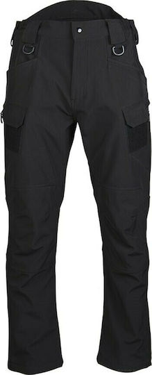 Mil-Tec Assault Softshell Hunting Pants Waterproof Black in Black color 11380002