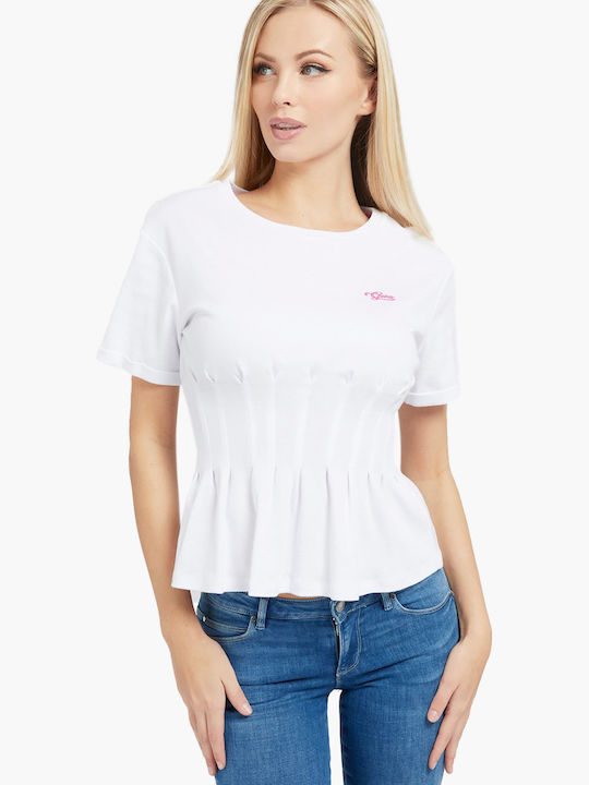 Guess Γυναικείο T-shirt Λευκό
