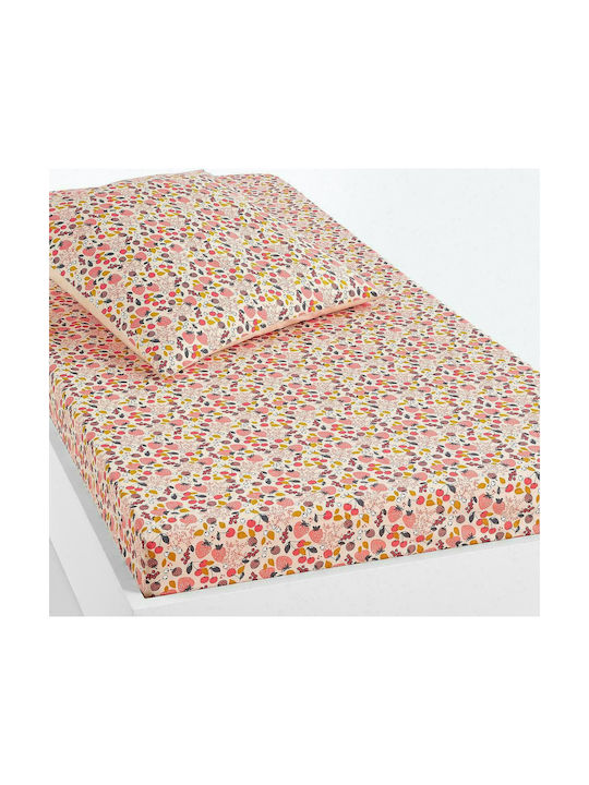 La Redoute Interieurs Bettlaken Einzeln Angepasst Baumwolle Fraise Rosa 90x190cm