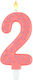 Legami Milano Κερί Happy Number 2 Pink