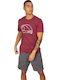 Protest Prindal Men's Short Sleeve T-shirt Burgundy