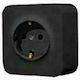 Lineme Single Power Socket Black