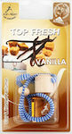 Jean Albert Κρεμαστό Αρωματικό Υγρό Αυτοκινήτου Top Fresh Vanilla 4.5ml