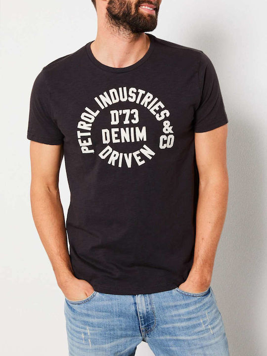 Petrol Industries T-shirt Bărbătesc cu Mânecă Scurtă Negru M-SS19-TSR634-9085